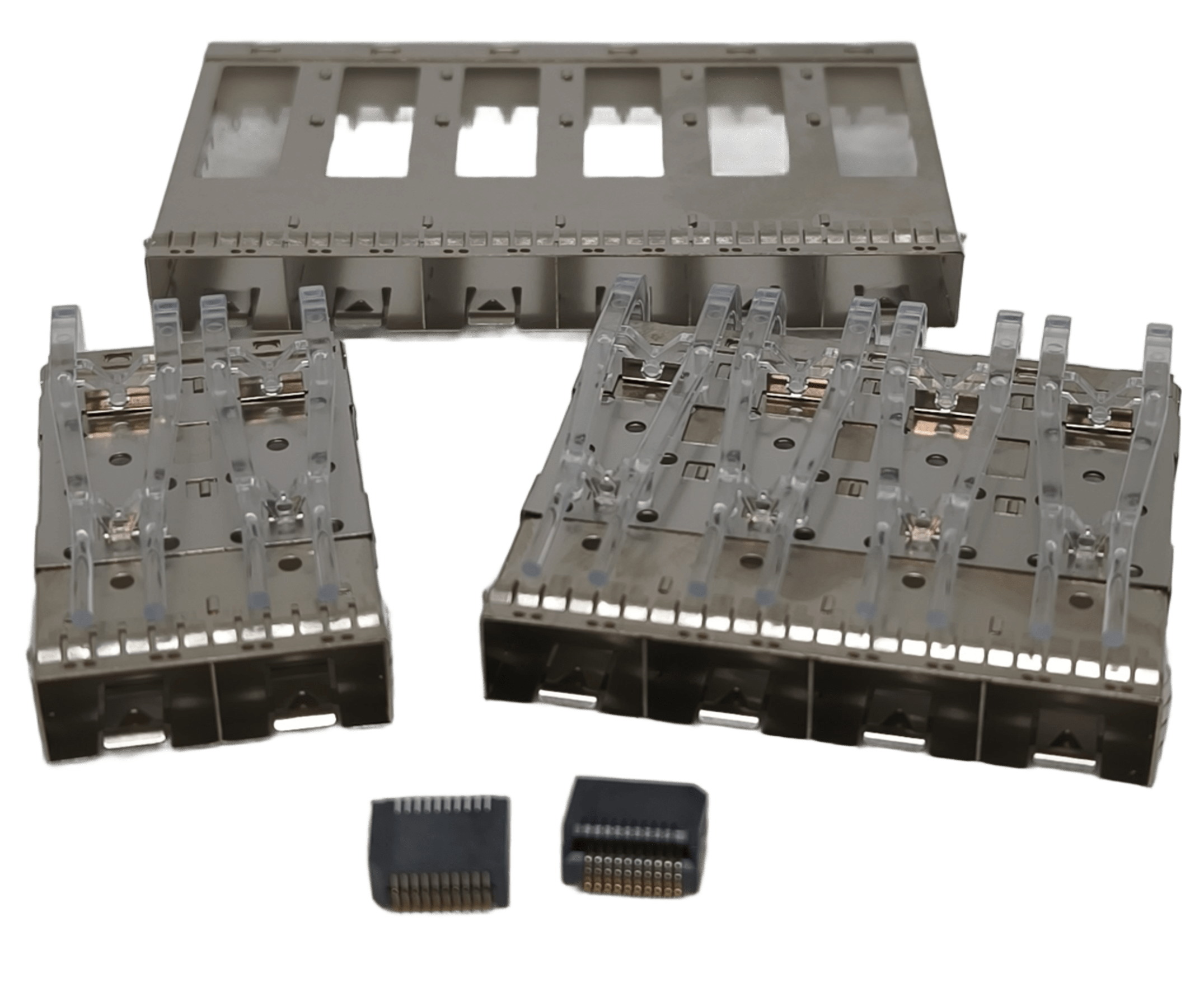 SFP, SFP+ разъёмы, cages